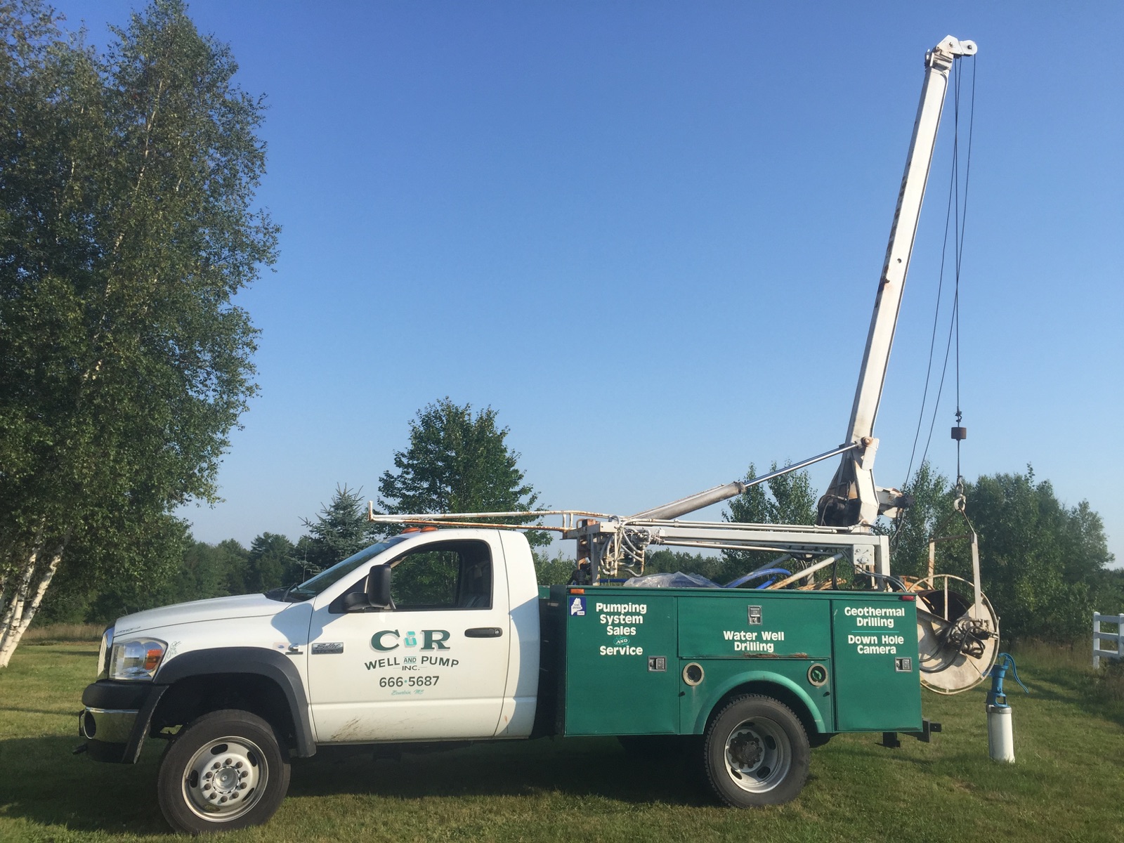C&R Well and Pump, Inc., Specialists in drilled water wells and submersible pump systems, Bowdoin, Maine